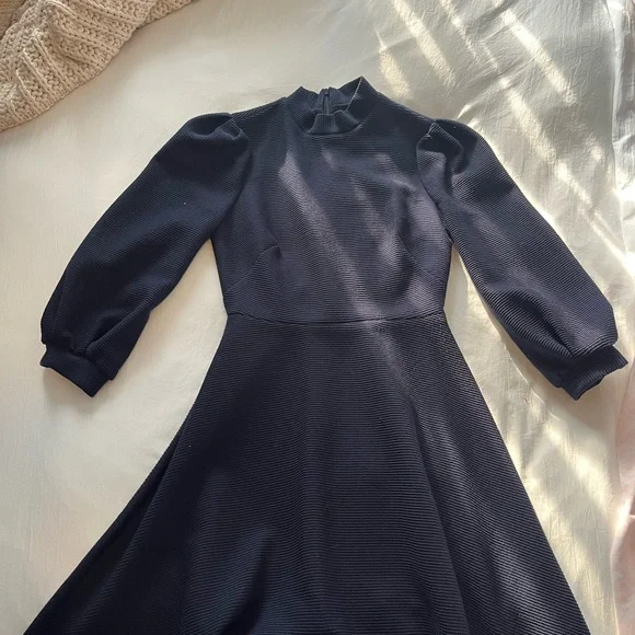 Gal Meets Glam | Dresses | Gal Meets Glam Blue Aline Puff Sleeve Dress |  Poshmark